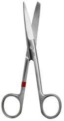 Einmal Schere chirurgisch - 14.5 cm - gebogen - spitz/stumpf