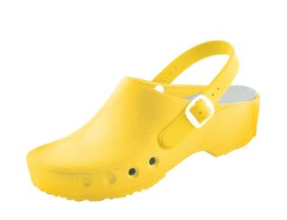 Chiroclogs classic - gelb - 45 - mit Fersenriemen