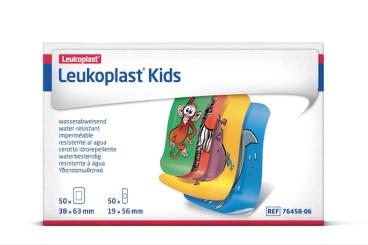 Leukoplast Kids - 1.9 x 5.6 cm / 3.8 x 6.3 cm