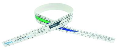 Maßband für Rollmanschette